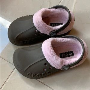 Crocs sandals toddler with lining
